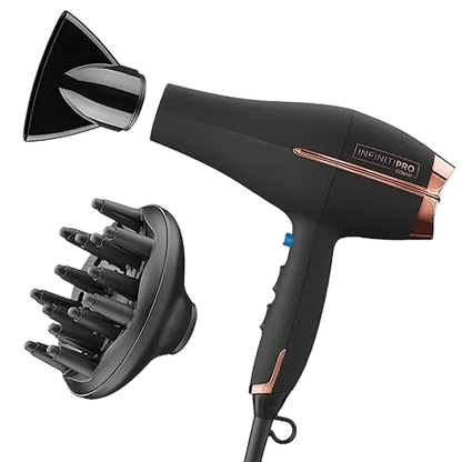 INFINITI PRO by CONAIR Hair Dryer, 1875W Blow Dryer with Diffuser and Concentrator
